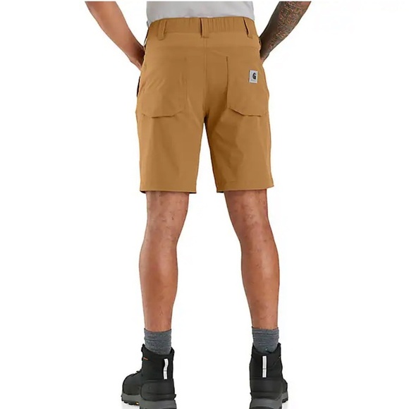 Carhartt LWD Hybrid Shorts NWT Gorpcore Size 42 Carhartt Brown UPF 50 - Picture 11 of 12